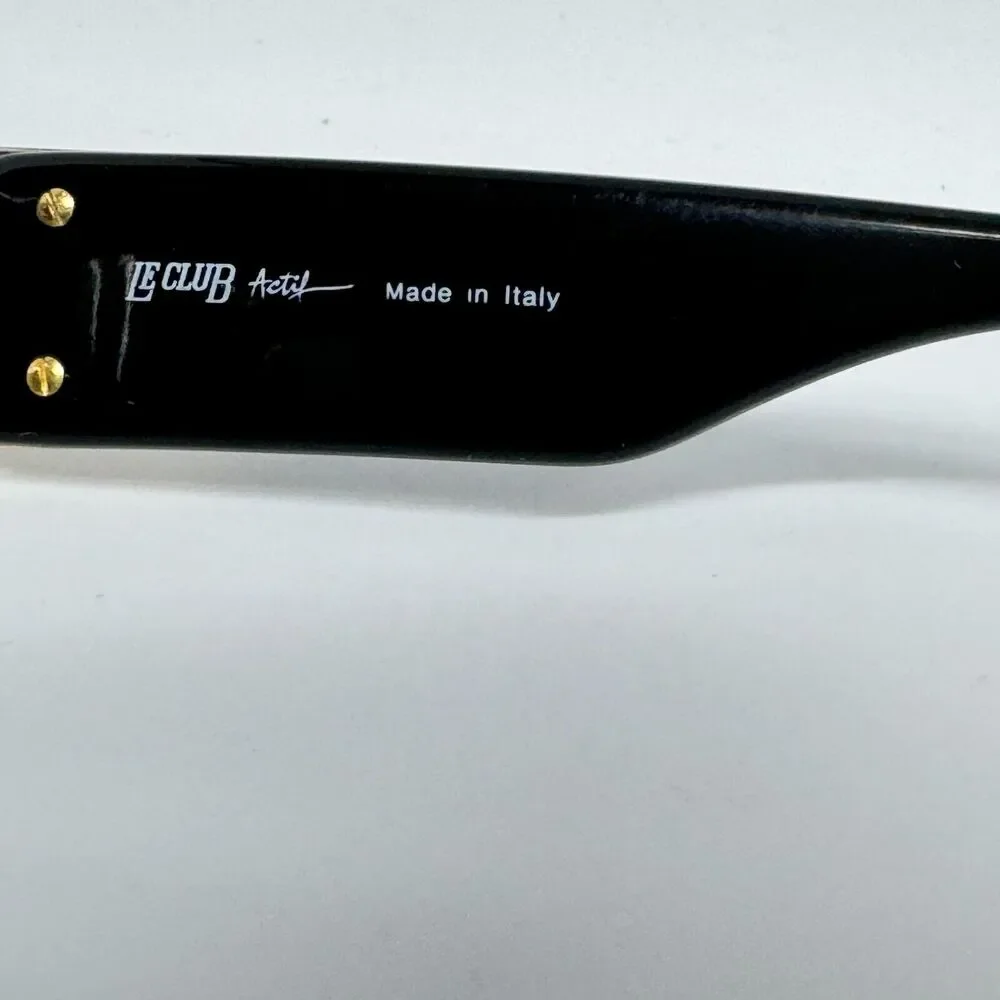 Le Club Actif Italy True Vintage Sunglasses‎ Frames 53 668 Design Black H349